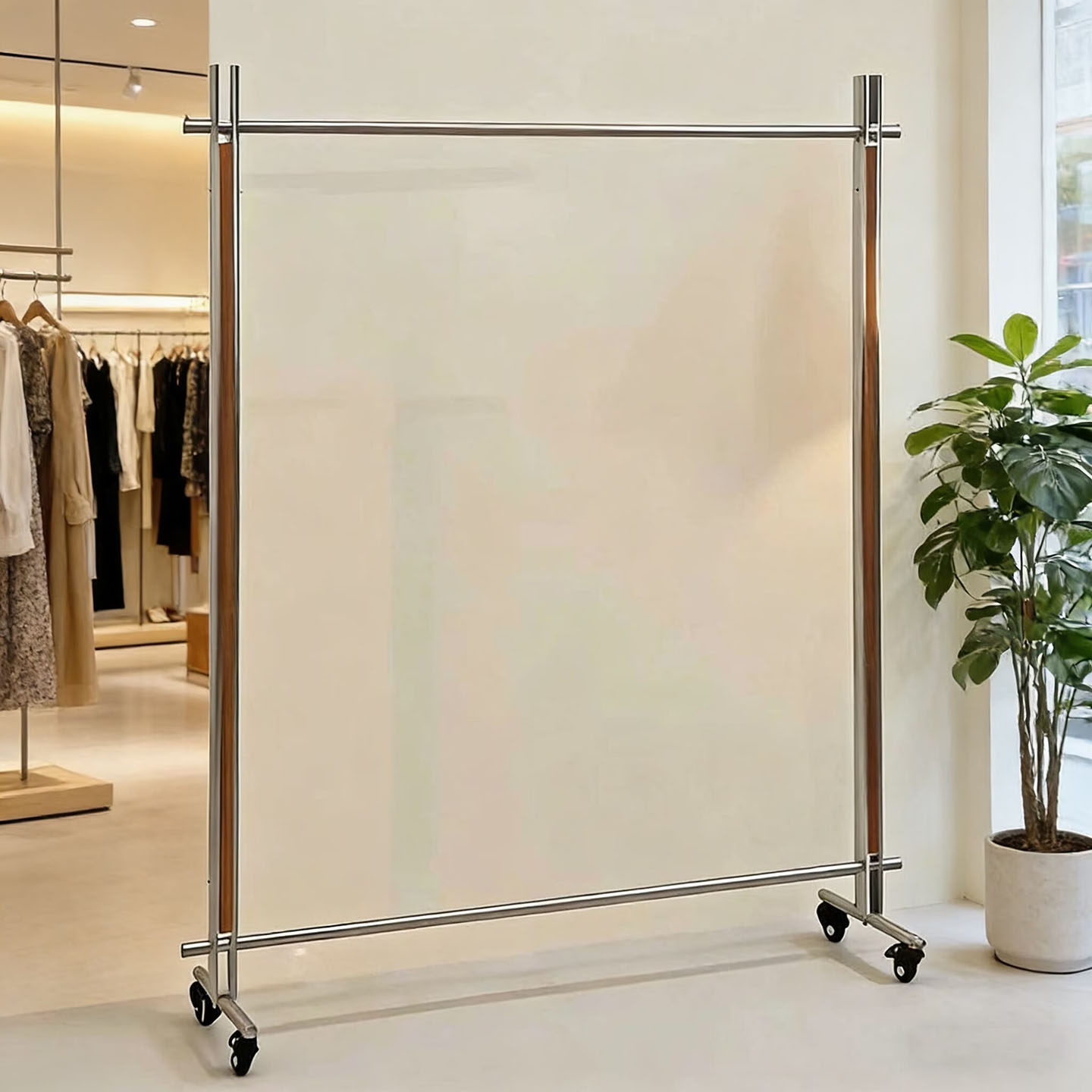 服装店展示架落地中岛架女装店陈列架中古买手店服装店挂衣架移动