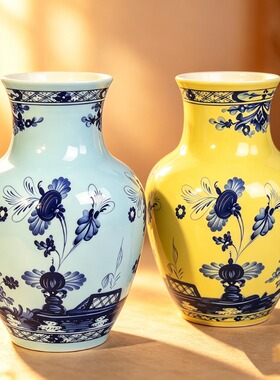 高级感室内家居陶瓷插花瓶摆件