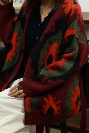 【LU】 提花大开衫 羊绒大开衫  纯属捡漏  加厚羊绒外套