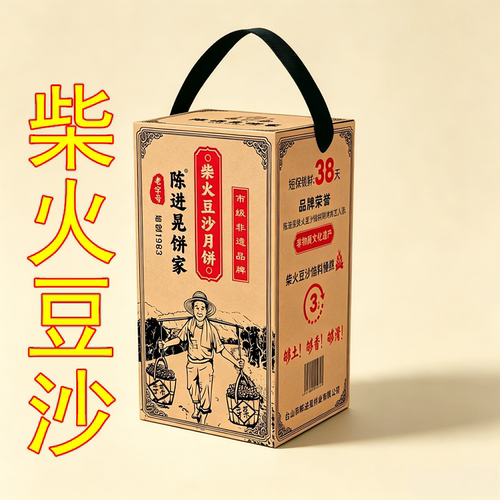 台山陈进晃柴火黑豆沙手提装