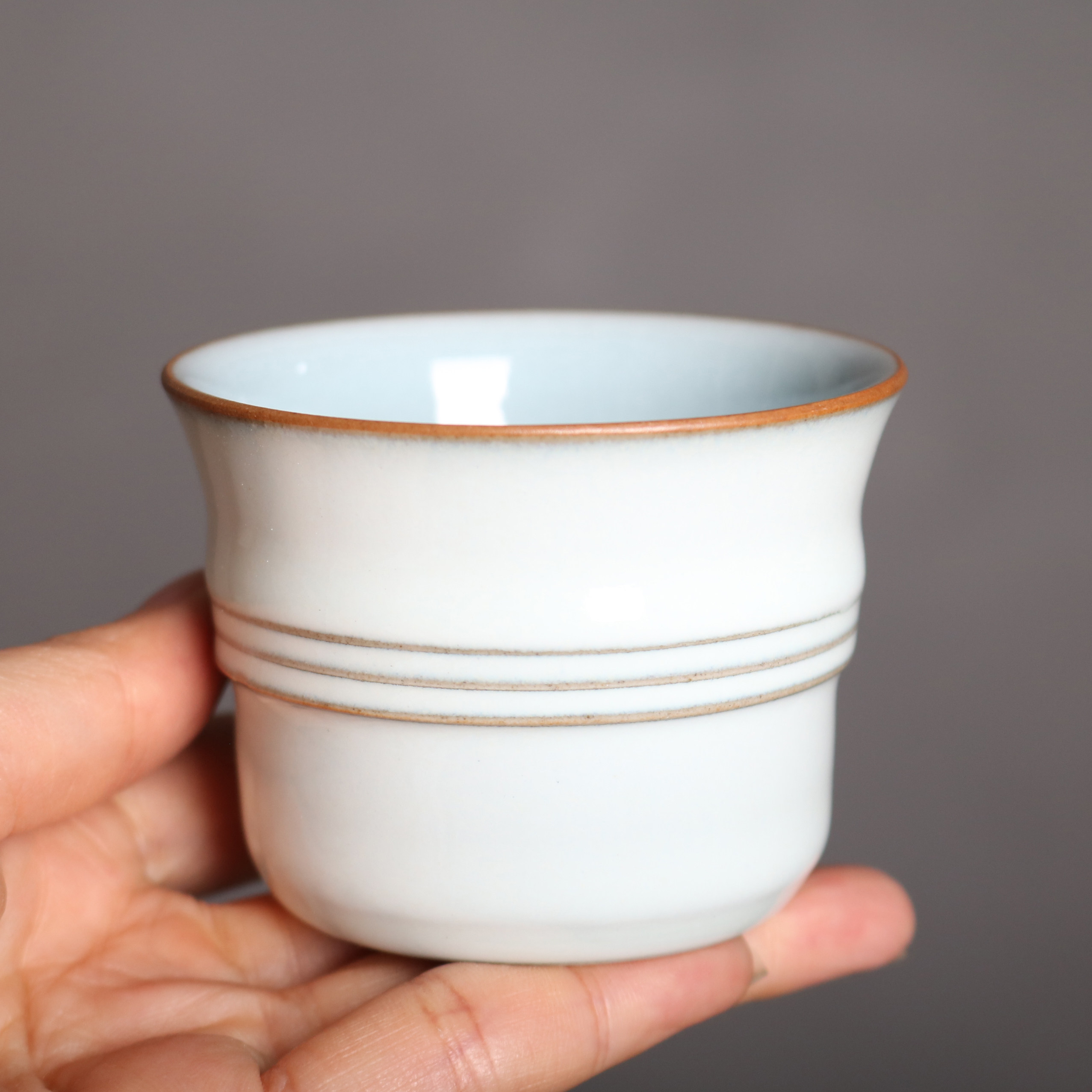 【一物一拍】钧瓷主人杯功夫茶杯茶盏个人专用品茗杯子钧窑李雪亚