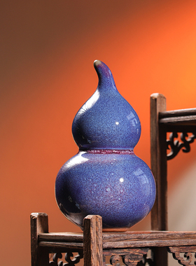 陶瓷葫芦钧瓷摆件创意工艺礼品家居装饰品伴手礼茶桌茶台茶宠好运