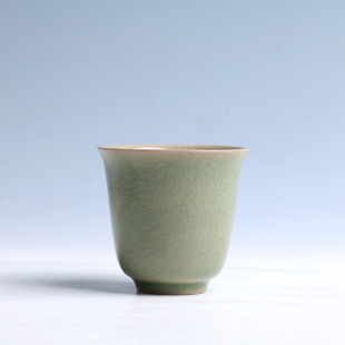 【一物一拍】汝窑功夫茶具主人杯品茗杯中式复古汝瓷冰裂开片可养