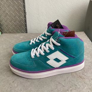 经典 女子 系列 纯牛皮高帮运动休闲板鞋 LOTTO ELJF088 乐途