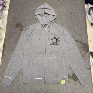 收藏级 Avril艾薇儿联名款 LOTTO 男子 金属摇滚铆钉卫衣 乐途 绝版