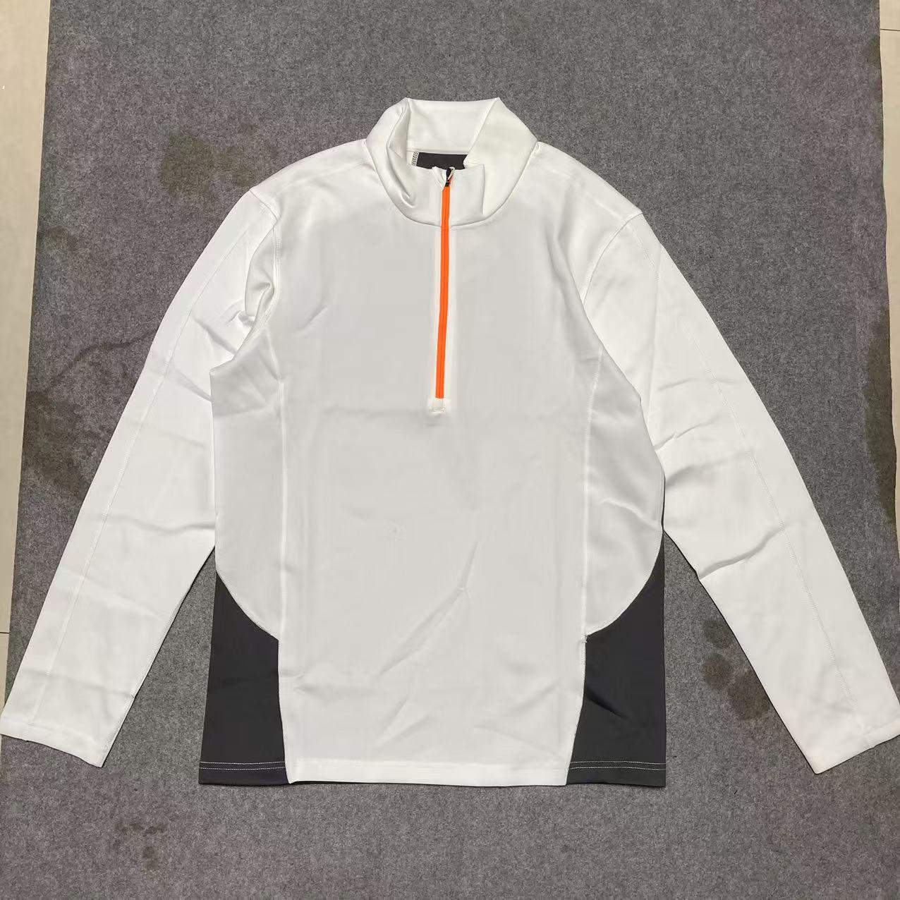 吾玩 日本YKK拉链 男子 高端弹力运动健身跑步训练功能性长袖