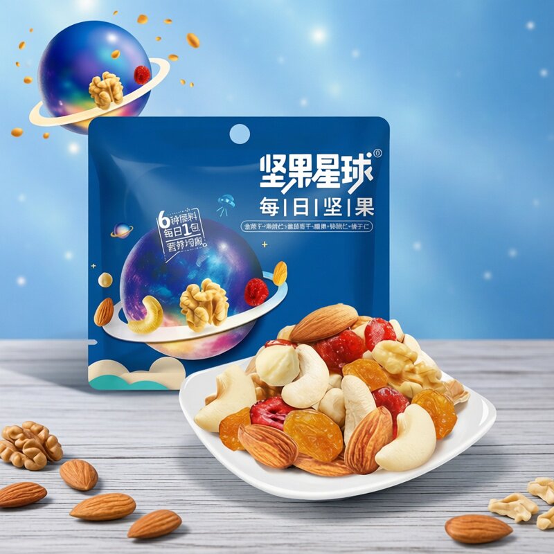 散装沃隆每日坚果星球混合果干独立包装早餐学生追剧清仓特卖零食