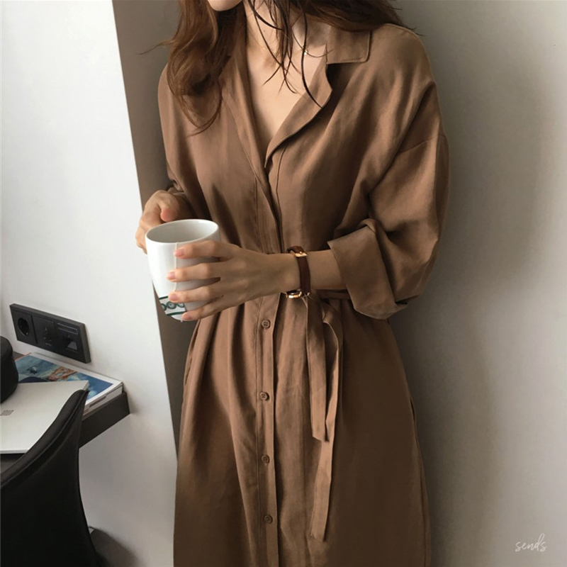 2020 Spring Korea chic Sunscreen shirt Dress Frenum Waist have more cash than can be accounted for Thin section Windbreaker Popular coatin the Women's clothing/Boutique , Windbreaker  category - from Buy2taobao.com to provide professional Taobao agent buy service