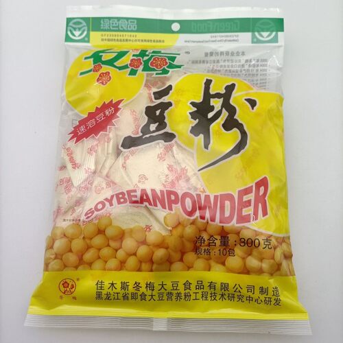 3袋以上包邮佳木斯冬梅豆粉每袋300克内含10小包东北速溶豆粉代餐