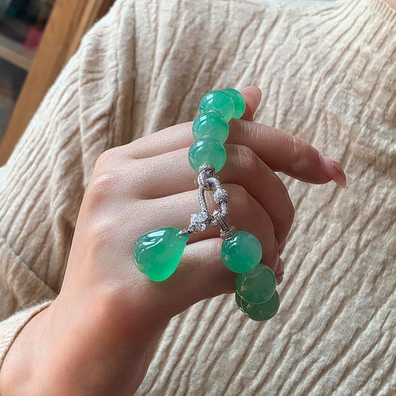 一款多用万能扣手串女款翠玉手链