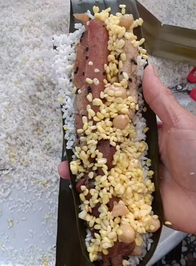 广东茂名高州云潭特产花生五花肉粽绿豆粽子真空包装家庭装勒古粽