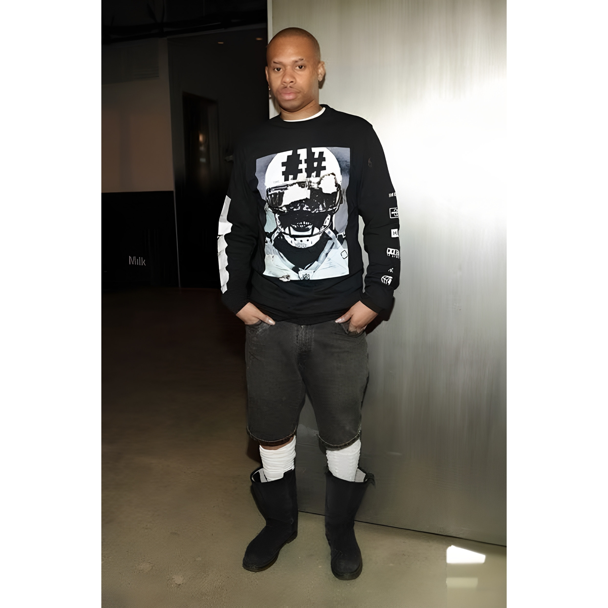 HBA x BEEN TRILL联名黑色长袖T恤