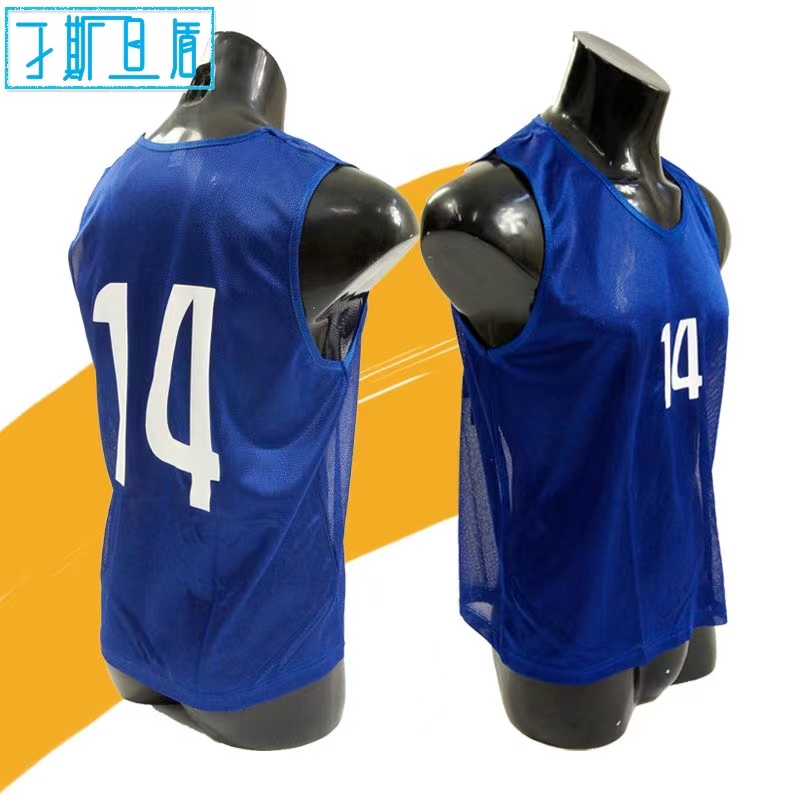 足球训练服背心数字定制刁斯旦盾