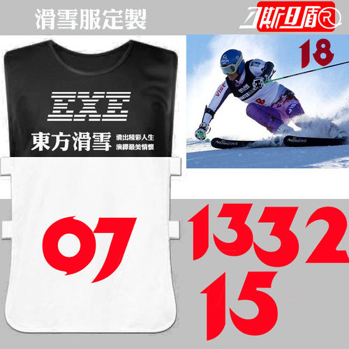 定制logo户外滑雪训练刁斯旦盾