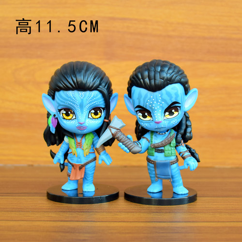 Q版阿凡达3手办杰克涅提妮摆件