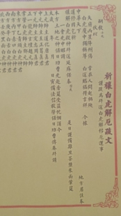 白虎解厄疏文彩纸A3纸黄纸红纸表文大全疏文纸