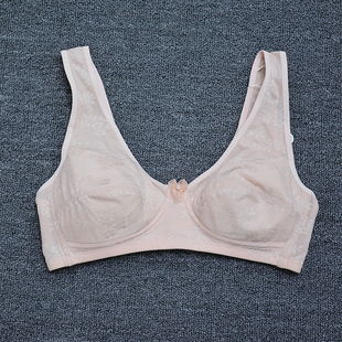 新款 纯棉罩杯文胸乳罩夏季 805 女士内衣无钢圈胸罩薄款 中老年大码