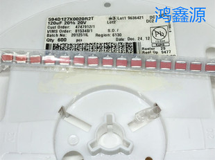 594D127X0020R2T ±20% 20V原裝 現(xiàn)貨 鉭電容器120μF