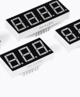 彩色数码管0.56英寸1位共阴共阳5611AS/BS/AH/BH红光白蓝黄绿翠绿