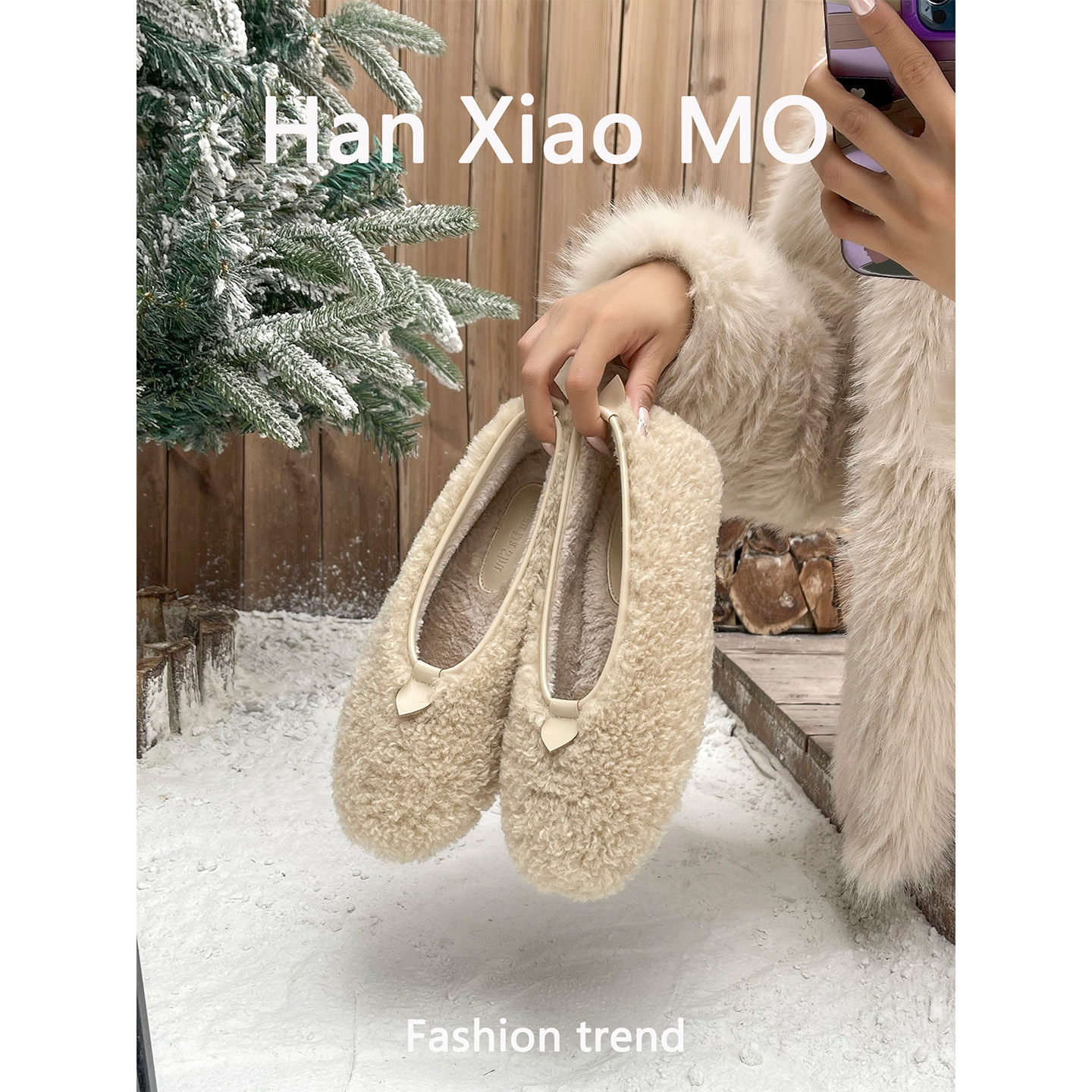 毛茸茸、温柔风保暖毛毛鞋34-42