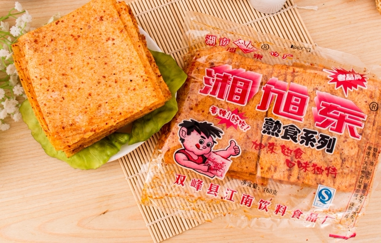 湖南特产湘旭东辣条辣片面筋豆腐皮麻辣零食休闲小吃88g