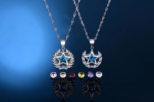 原创异地军恋饰品银军旅项链吊坠兵哥送女友首饰五角星情人节礼物