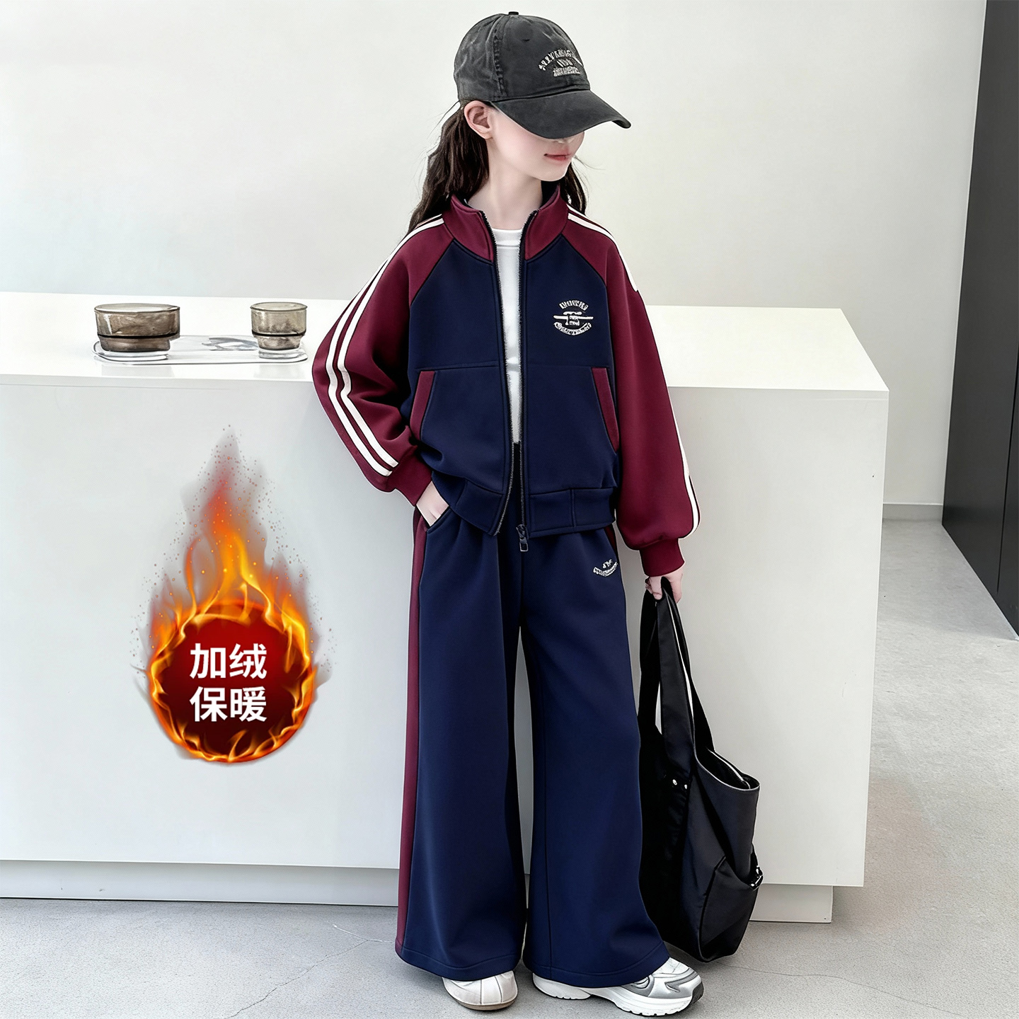 2025新款女童春装套装中大童卫衣