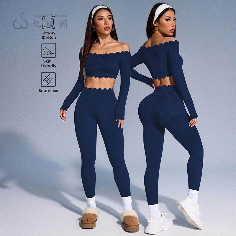 欧美紧身瑜伽运动套装女