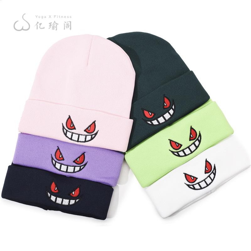 欧美新款动漫卡通大嘴巴红眼睛