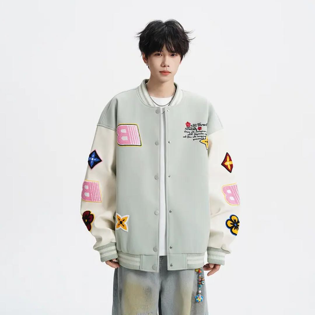 美式重磅刺绣飞行棉衣夹克男秋冬季加厚保暖潮牌休闲外套棒球棉服