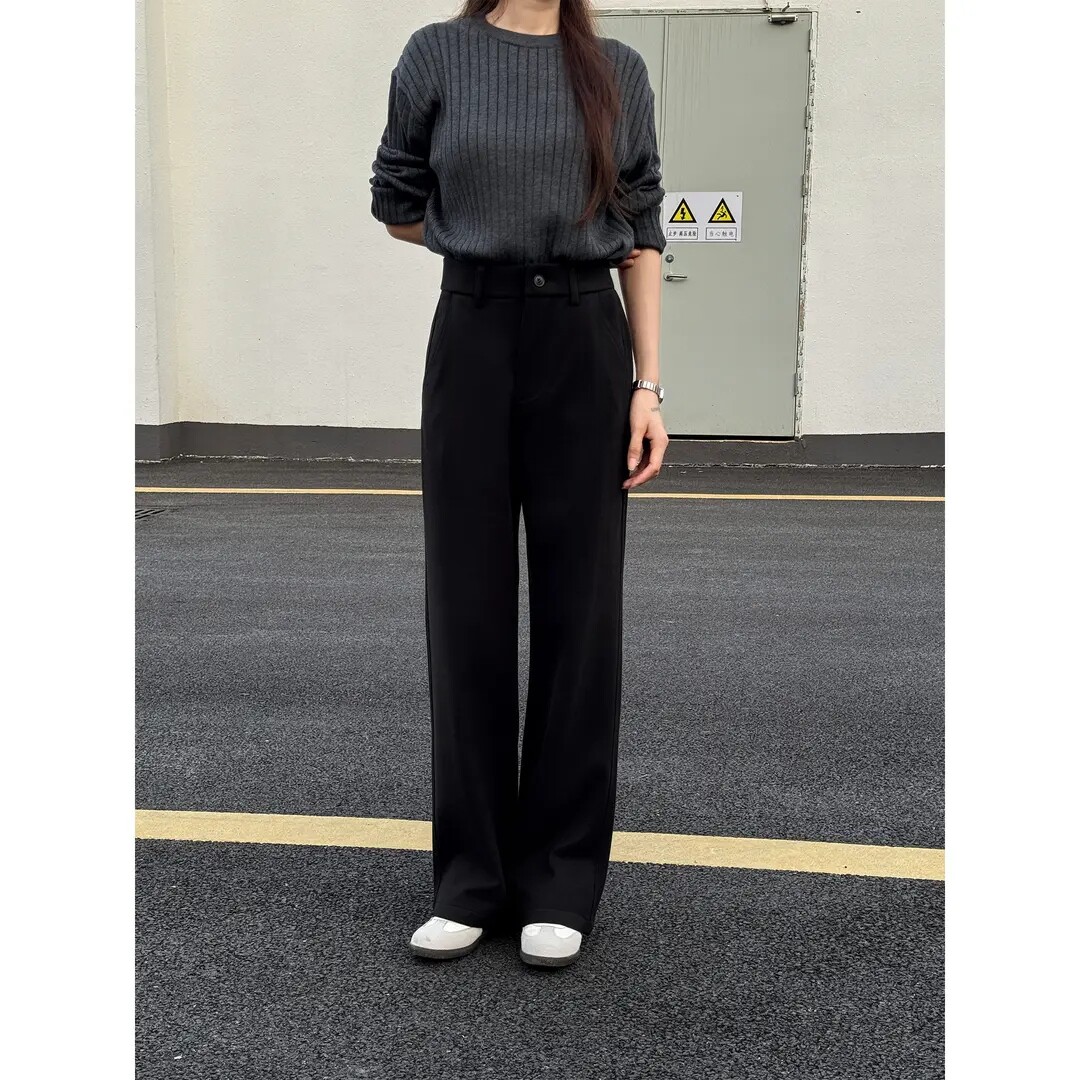 直筒宽松垂感休闲西裤春夏季新款百搭时尚