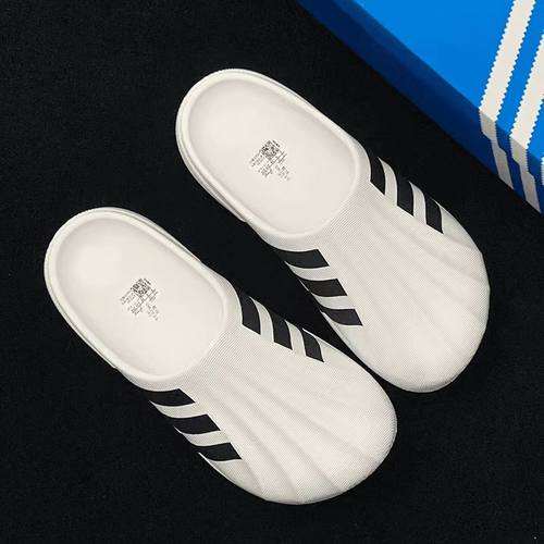 经典三杠洞洞鞋四季贝壳头拖鞋