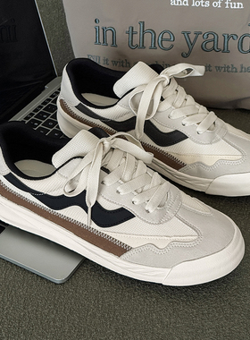 帆布鞋男鞋秋季透气防滑耐磨休闲百搭布鞋青少年小众原创网布板鞋