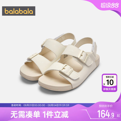 巴拉巴拉女童凉鞋中大童勃肯鞋子