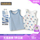 春秋款 童装 儿童吊带打底衫 巴拉巴拉宝宝背心男童女童无袖 两件装 孩