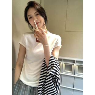 8901贵贵料 METWO 日系天丝三色打底T恤显瘦上衣 孤品清仓