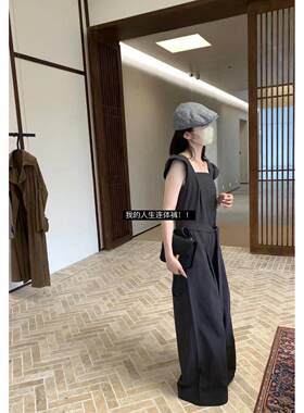 【孤品清仓】METWO 8238#小飞袖工装连体直筒阔腿裤
