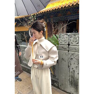 【孤品清仓】METWO 2241小香风羊绒手工韩系气质外套