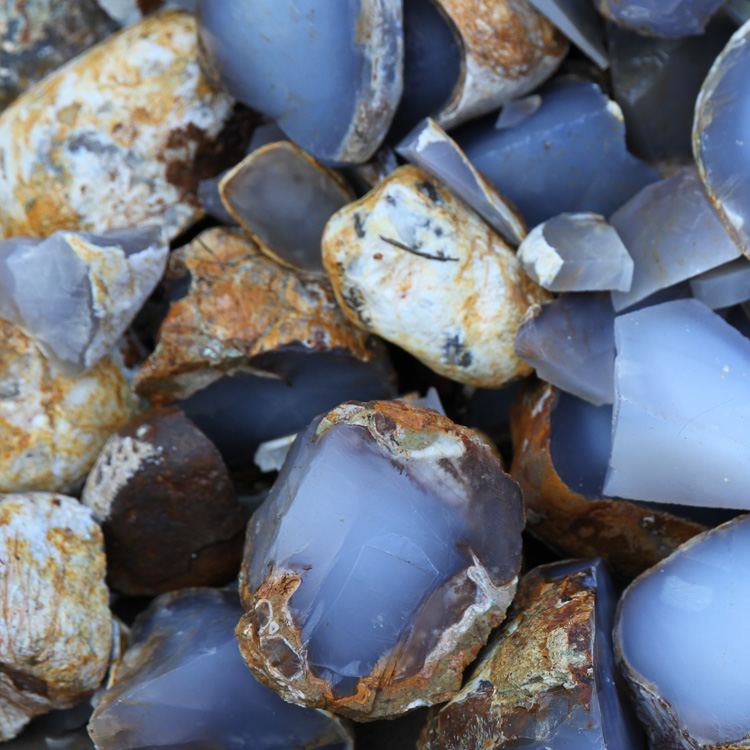 天然玉石土耳其蓝玉髓原石边角料下脚料水晶玛瑙原石毛料散珠吊坠