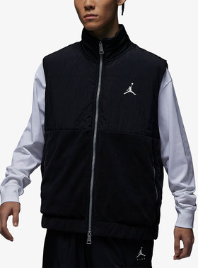 Nike/耐克正品Jordan男子时尚拼接防风保暖运动棉马甲FD8629