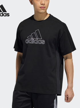 Adidas/阿迪达斯正品M 3S TEE 男士圆领简约时尚短袖T恤HA3637