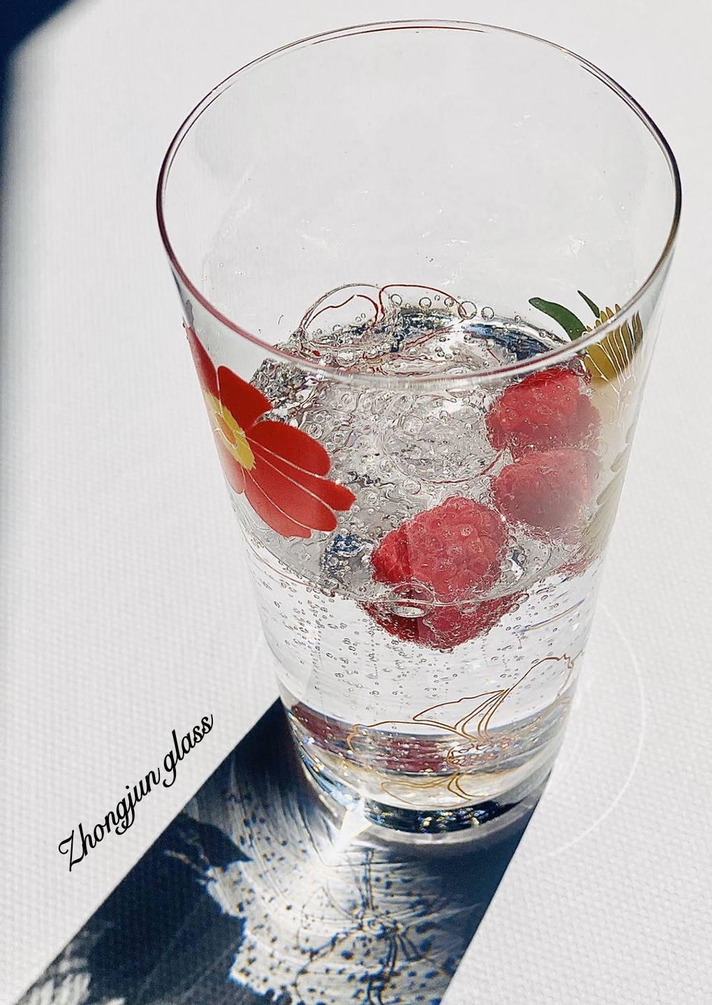 忠俊 人工口吹复古花朵玻璃水杯 小清新水杯,餐饮具,玻璃杯,淘宝优惠券,粉丝福利购,淘宝优惠卷