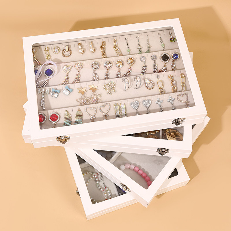 大容量白皮带盖珠宝箱首饰收纳盒手镯手链饰品盒项链耳环盒戒指箱,饰品/流行首饰/时尚饰品新,首饰盒,淘宝优惠券,粉丝福利购,淘宝优惠卷