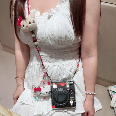 富士拍立得minievo/99保护壳镜头盖kitty贴纸套装迷你41/40/12/90