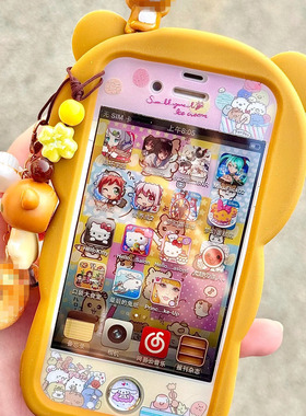 适用苹果4s可爱钢化玻璃膜新款iPhone7/5s/se/se2/7plus全屏6plus手机彩膜8plus/6s/6sp