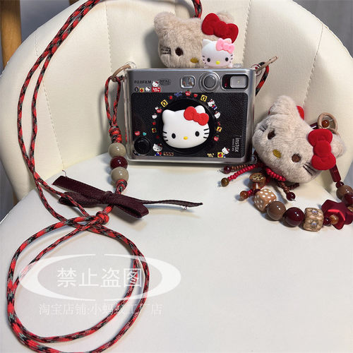 这款kitty挂绳公仔装饰相机好看