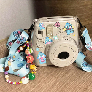 拍立得mini99/12保护壳迷你8/9/11/7+保护套SE卡通挂绳400/SQ1/90