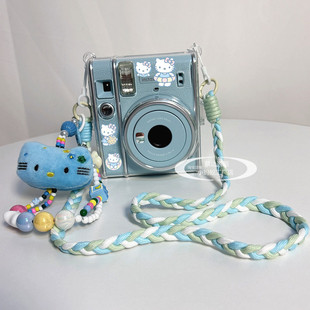 拍立得mini40/12/SE保护壳可爱kitty挂绳8/9富士迷你7+保护套7C7S