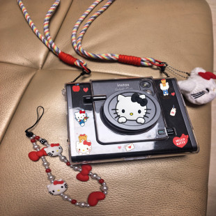 拍立得wide evo保护壳富士外壳透明壳水晶壳镜头盖配件挂绳收纳壳