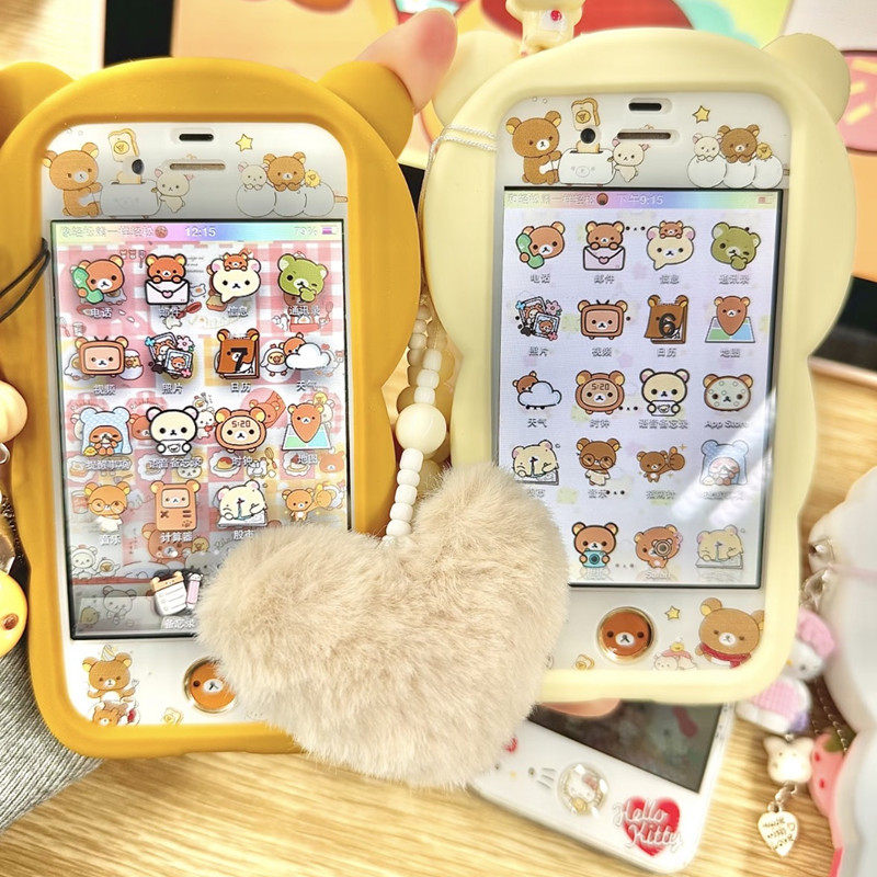 适用苹果4s可爱钢化玻璃膜新款iPhone7/5s/se/se2/7plus全屏6plus手机彩膜8plus/6s/6sp